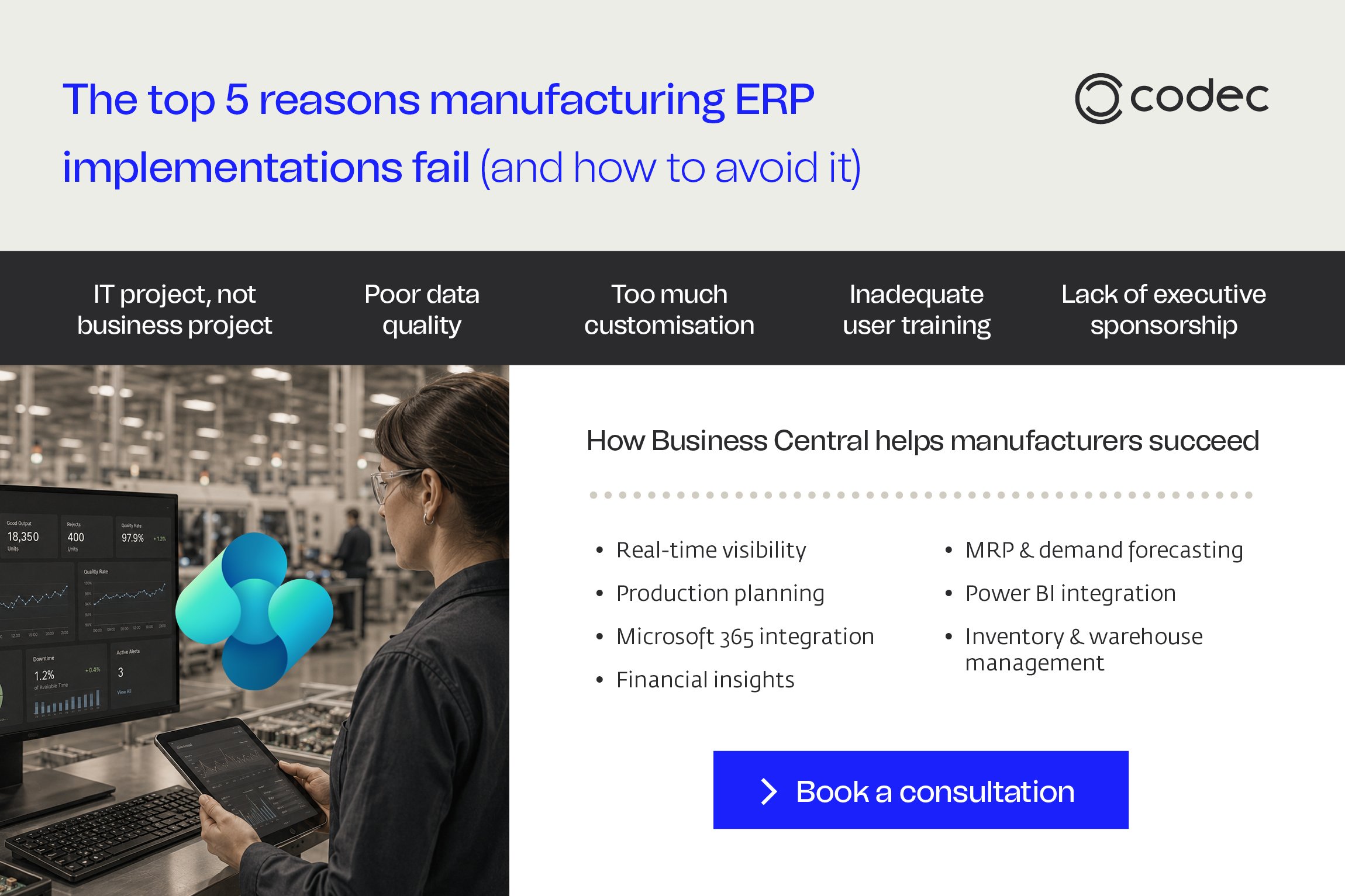 Top 5 reasons manufacturing ERP implementations fail