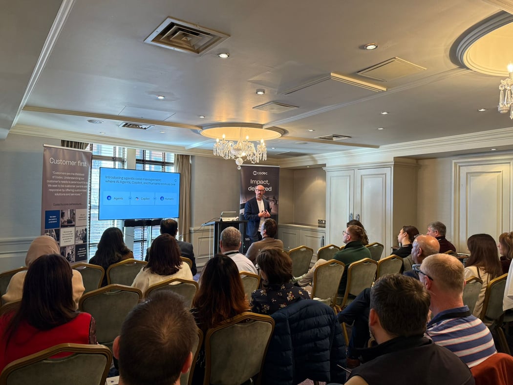 Dave Power from Microsoft giving perspectives on Microsoft's vision for AI